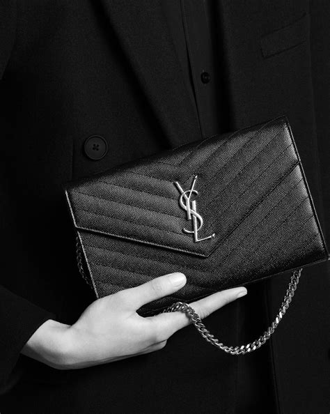 ysl woc large size|ysl monogram wallet on chain.